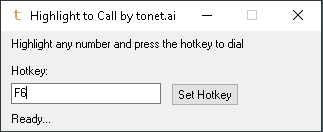 Highlight to Call